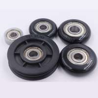 DY225 Custom OEM 608z/629zz/6000zz/6200zz/6201z nylon pulley sliding door roller  plastic pulley wheels  with bearing