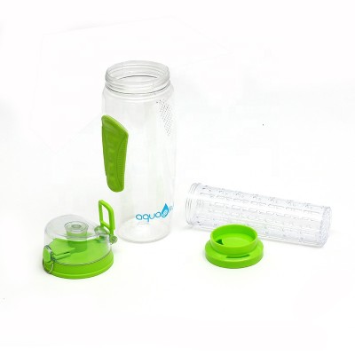 Dymolding custom promotional dy021 transparent plastic water bottle with fruit stainer fruit bottle with filter