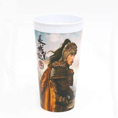 Custom promotional dy024 full artwork printed injection plastic cup made in Dymolding